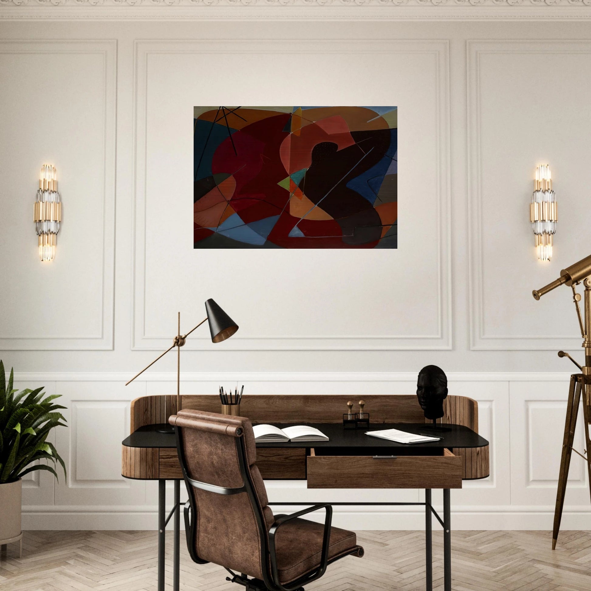 Untitled No 8 - 1932 - John Ferren Brushed Aluminum Print - 70x100 cm / 28x40 inches | John Ferren Aluminum Print | John Ferren Prints