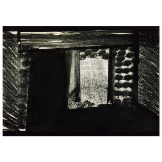 All alone in the Museum of Art - 1979 - Howard Hodgkin Brushed Aluminum Print - 70x100 cm / 28x40 inches | Howard Hodgkin Aluminum Print | Howard Hodgkin Prints