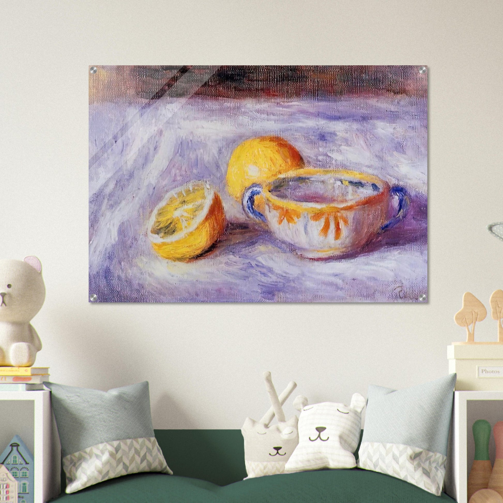 Still Life with Lemons - Pierre-Auguste Renoir Acrylic Print - 70x100 cm / 28x40″ inches