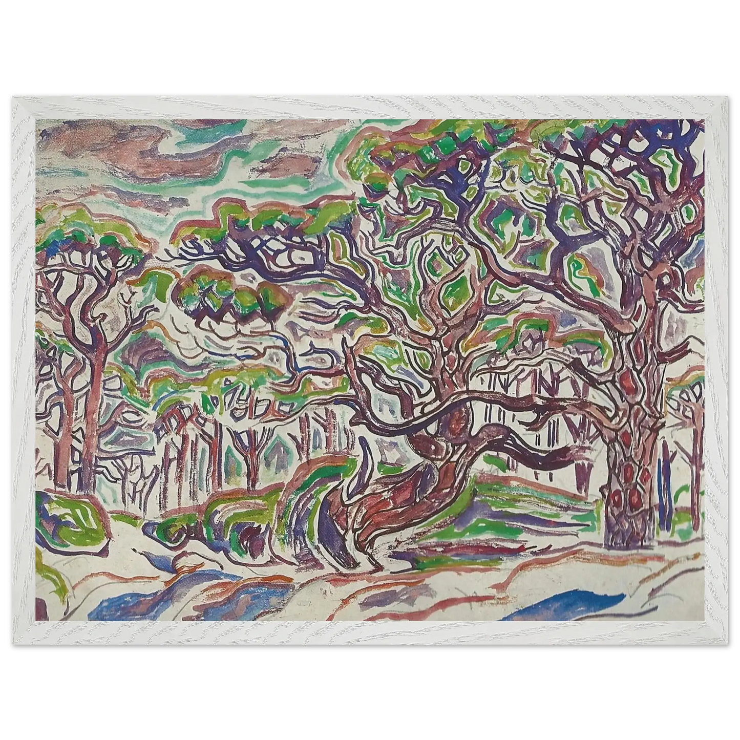 Walter Inglis Anderson - Walter Anderson Wall art - 70x100 cm / 28x40 Inches - Premium Wooden Framed Poster With Fine Art Paper - Wood frame