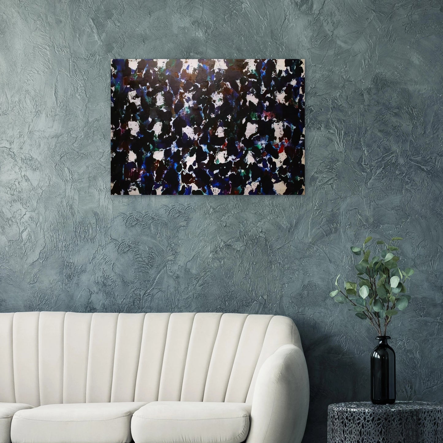 Free Floating Clouds - Sam Francis Brushed Aluminum Print - 70x100 cm / 28x40 inches | Sam Francis Aluminum Print | Sam Francis Prints