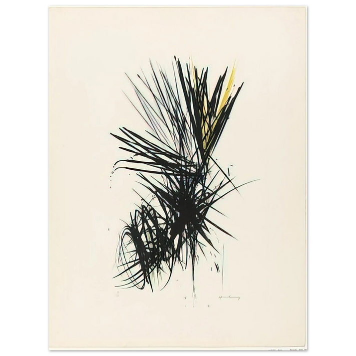 Hans Hartung - Untitled L 12 - 1957  75x100 cm / 30x40inches Fine Art Poster