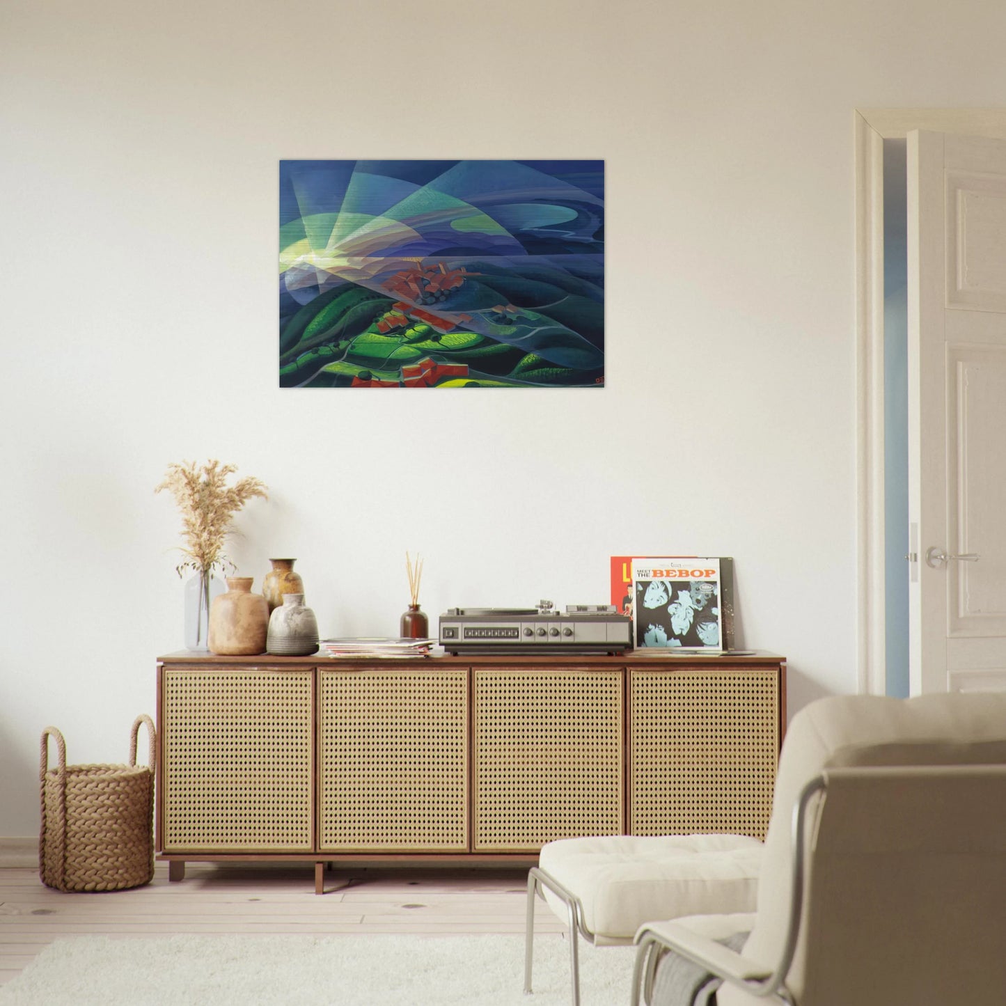 Aurora Volando - 1933 - Gerardo Dottori Brushed Aluminum Print - 70x100 cm / 28x40 inches | Gerardo Dottori Aluminum Print | Gerardo Dottori Prints