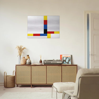 1-4 um excentrum IV - 1969 - Max Bill Brushed Aluminum Print - 70x100 cm / 28x40 inches | Max Bill Aluminum Print | Max Bill Prints