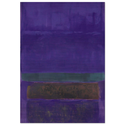 Untitled [Blue, Green, and Brown] - 1952 - Mark Rothko Brushed Aluminum Print - 70x100 cm / 28x40 inches | Mark Rothko Aluminum Print | Mark Rothko Prints