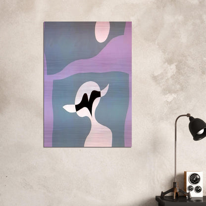 Man, mustache, navel - Jean Arp Brushed Aluminum Print - 70x100 cm / 28x40 inches | Jean Arp Aluminum Print | Jean Arp Prints