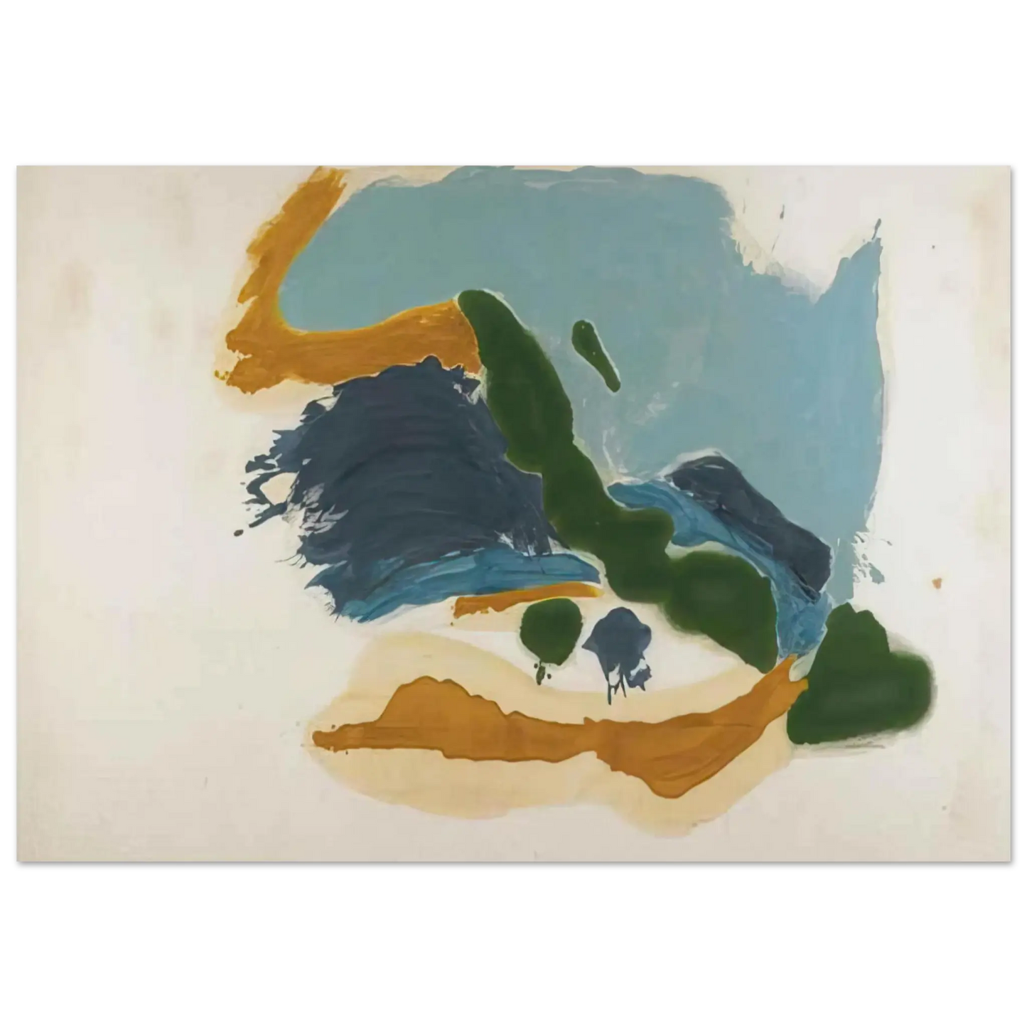 Helen Frankenthaler - Tuscany - 1963 Wall art - 13x18 cm / 5x7 Inches - Fine Art Poster - -