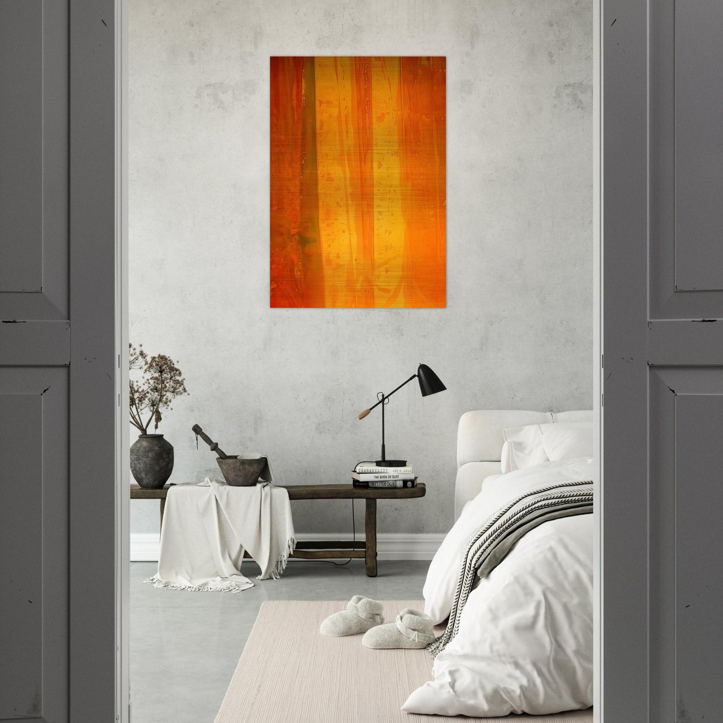 Pink Flutter - Sam Gilliam Brushed Aluminum Print - 70x100 cm / 28x40 inches | Sam Gilliam Aluminum Print | Sam Gilliam Prints