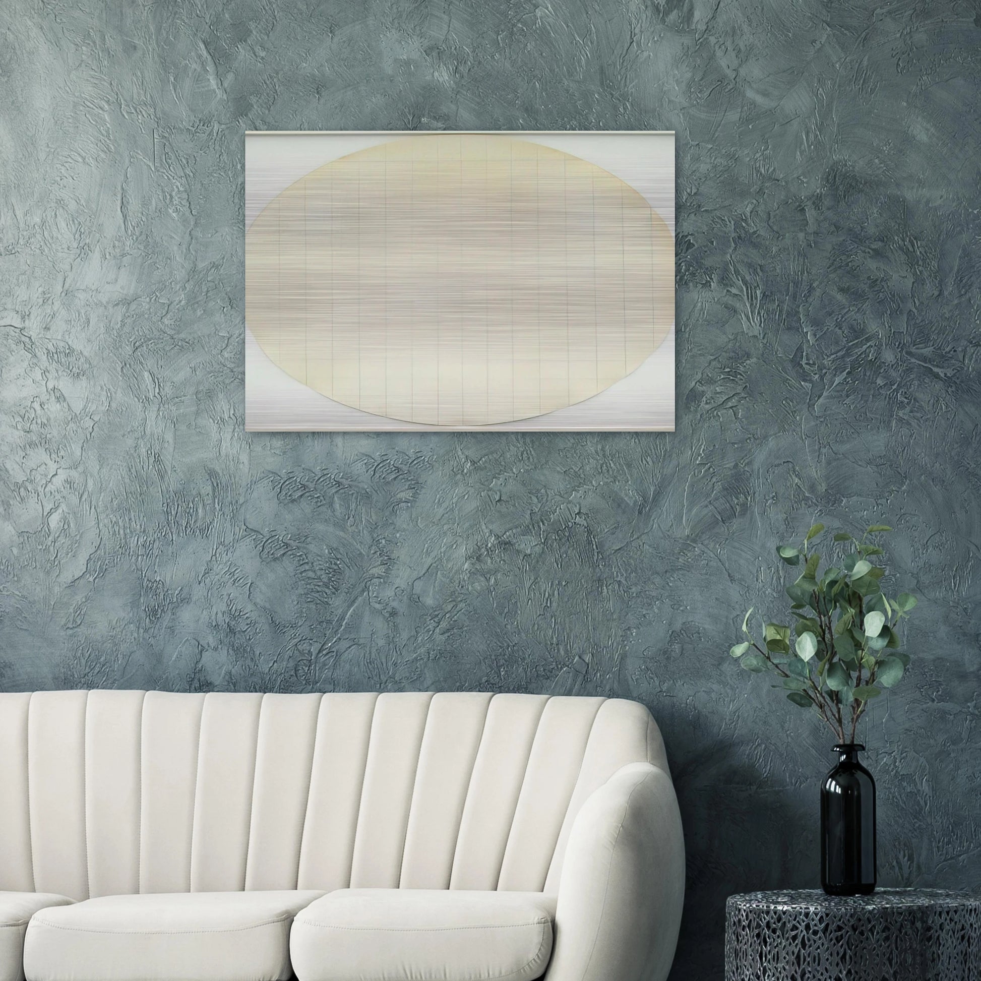 Eagle Turquoise 7H#4 - Robert Ryman Brushed Aluminum Print - 70x100 cm / 28x40 inches | Robert Ryman Aluminum Print | Robert Ryman Prints
