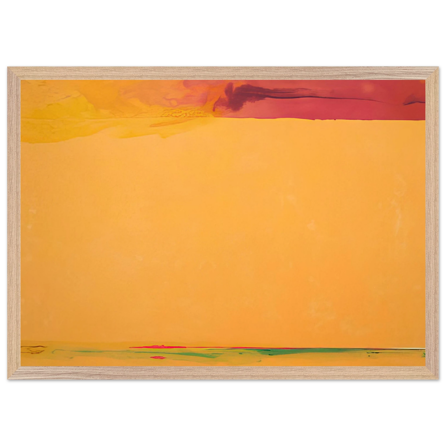 Helen Frankenthaler - Southern Exposure - 2005 Wall art - 15x20 cm / 6x8 inches - Premium Wooden Framed Poster With Fine Art Paper-canvas - Black frame
