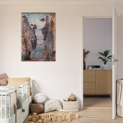 CIFFS BELLE ILE 1897 - Henri Matisse Brushed Aluminum Print - 70x100 cm / 28x40 inches | Henri Matisse Aluminum Print | Henri Matisse Prints