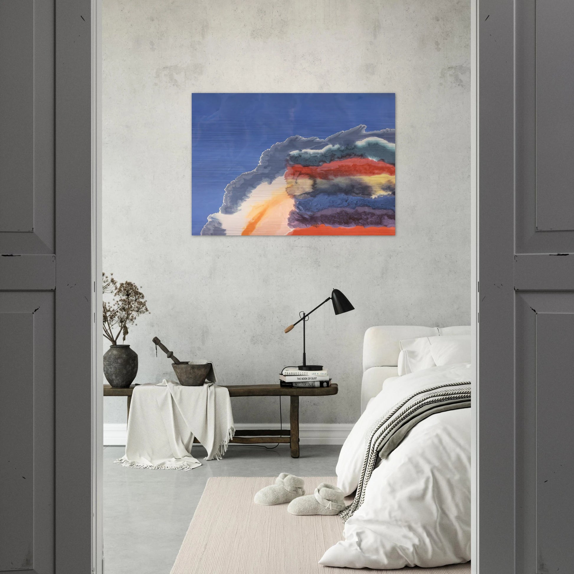 Shenandoah - 1970 - Ronnie Landfield Brushed Aluminum Print - 70x100 cm / 28x40 inches | Ronnie Landfield Aluminum Print | Ronnie Landfield Prints