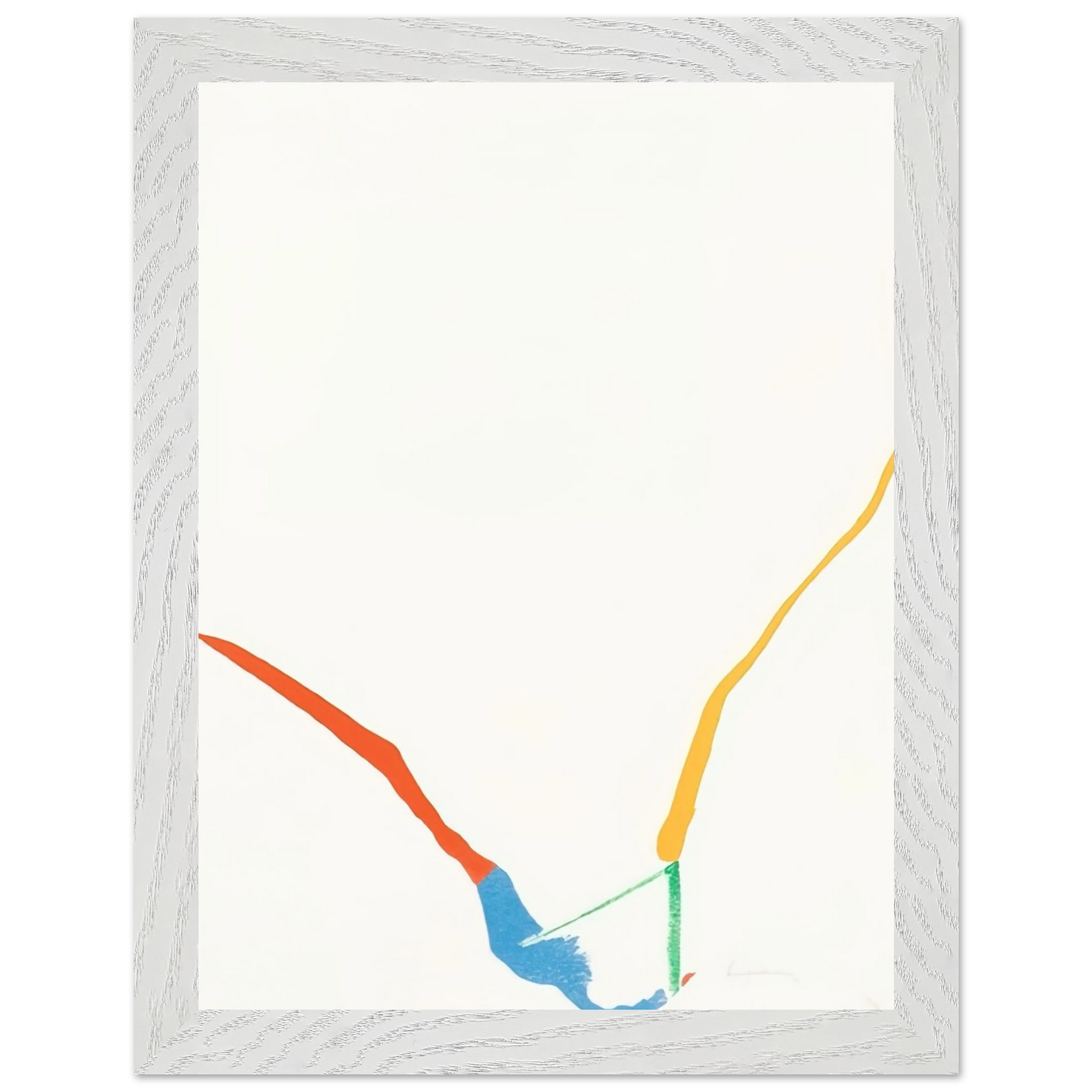 Helen Frankenthaler - What Red Lines Can Do - 1970 Wall art - A2 (42 x 59.4  cm) - Fine Art Poster-canvas - -