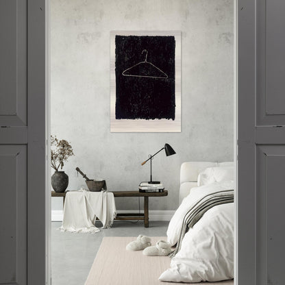 COAT HANGER II - Jasper Johns Brushed Aluminum Print - 70x100 cm / 28x40 inches | Jasper Johns Aluminum Print | Jasper Johns Prints