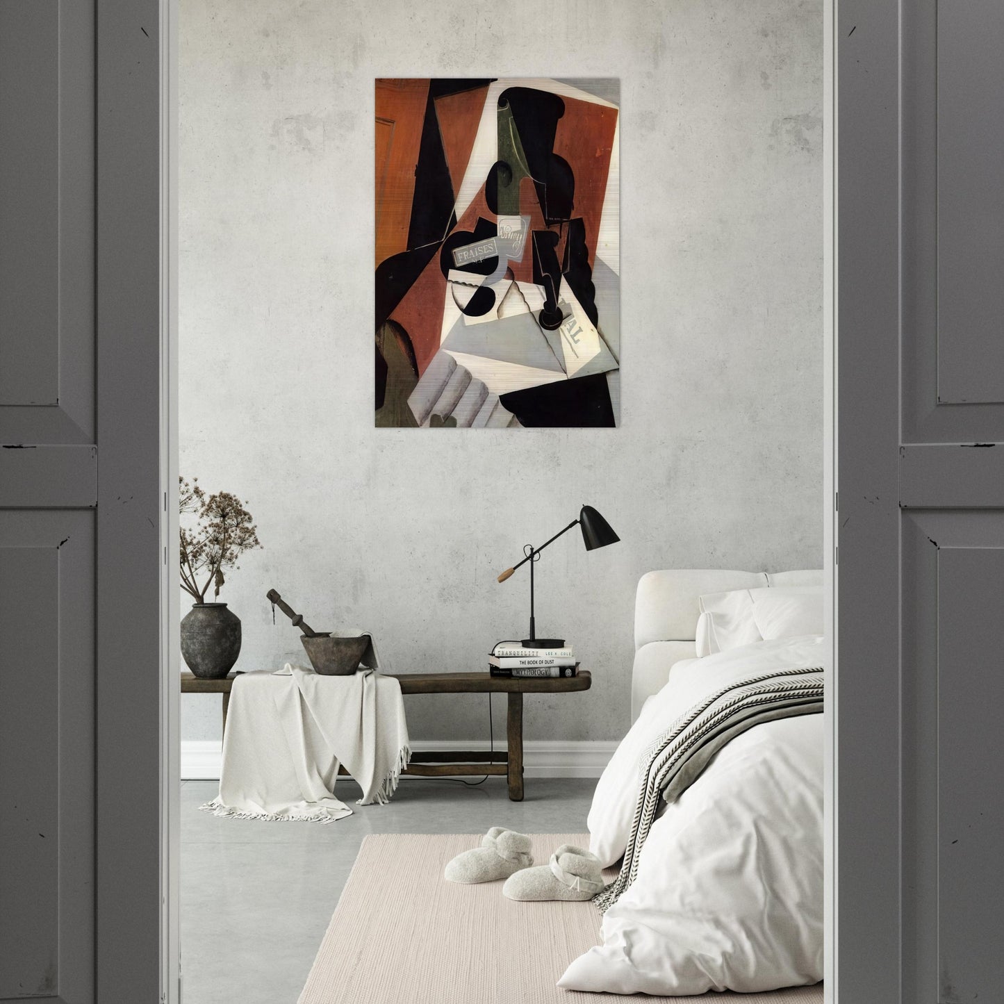 STRAWBERRY JAM 1917 - Juan Gris Brushed Aluminum Print - 70x100 cm / 28x40 inches | Juan Gris Aluminum Print | Juan Gris Prints
