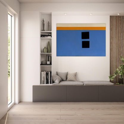 Double Aegean Sun-Box - 1968 - Theodoros Stamos Art Prints - 100x150 cm / 40x60″ inches | Theodoros Stamos Poster | Theodoros Stamos Prints