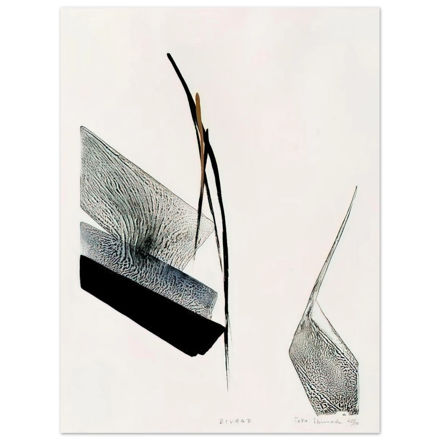 Toko Shinoda - Rivage - Abstract Expressionism  75x100 cm / 30x40inches Fine Art Poster