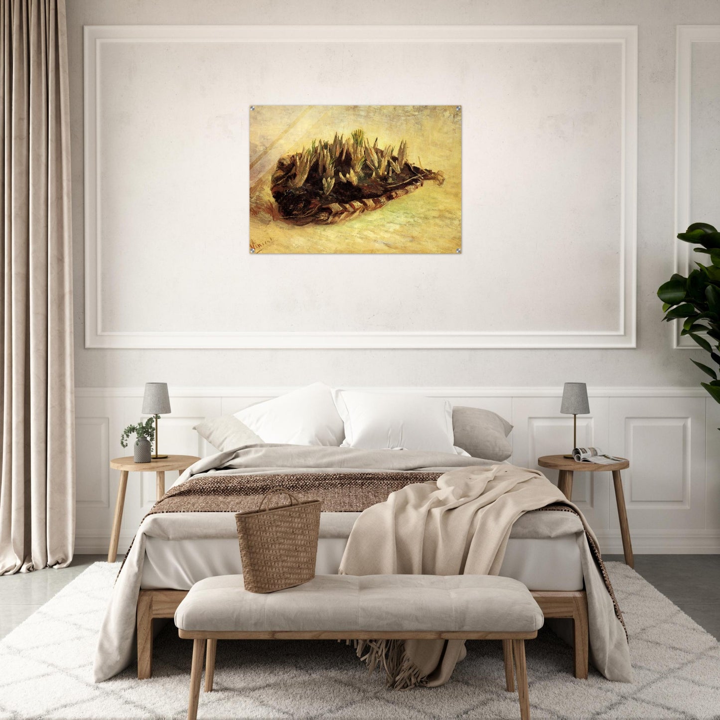 Still Life with a Basket of Crocuses - Vincent van Gogh Acrylic Print - 70x100 cm / 28x40″ inches