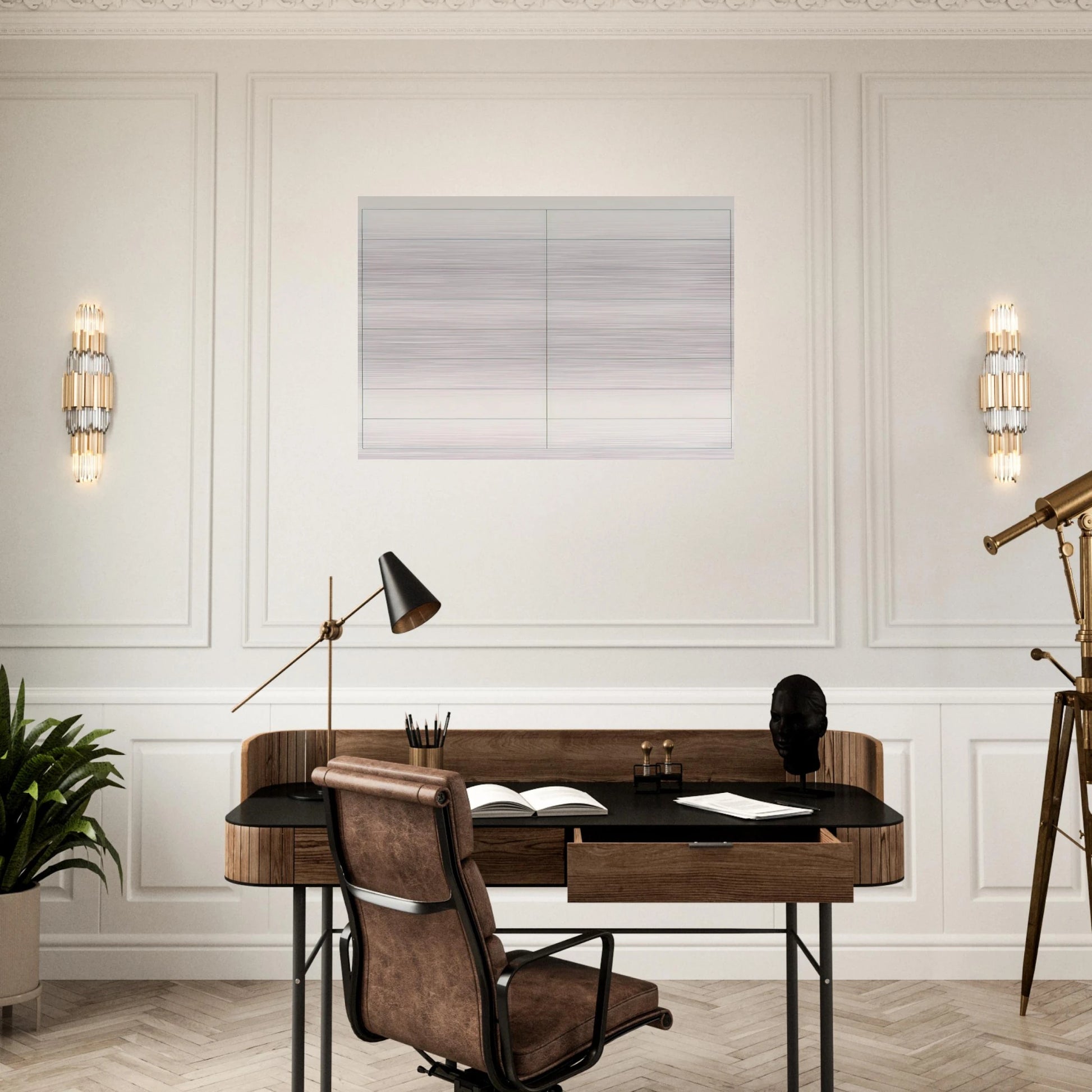 On a clear day, #2 - Agnes Martin Brushed Aluminum Print - 70x100 cm / 28x40 inches | Agnes Martin Aluminum Print | Agnes Martin Prints
