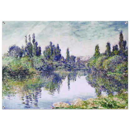 Morning on the Seine, near Vetheuil - claude monet Acrylic Print - 70x100 cm / 28x40″ inches | claude monet Wall Art | claude monet Prints