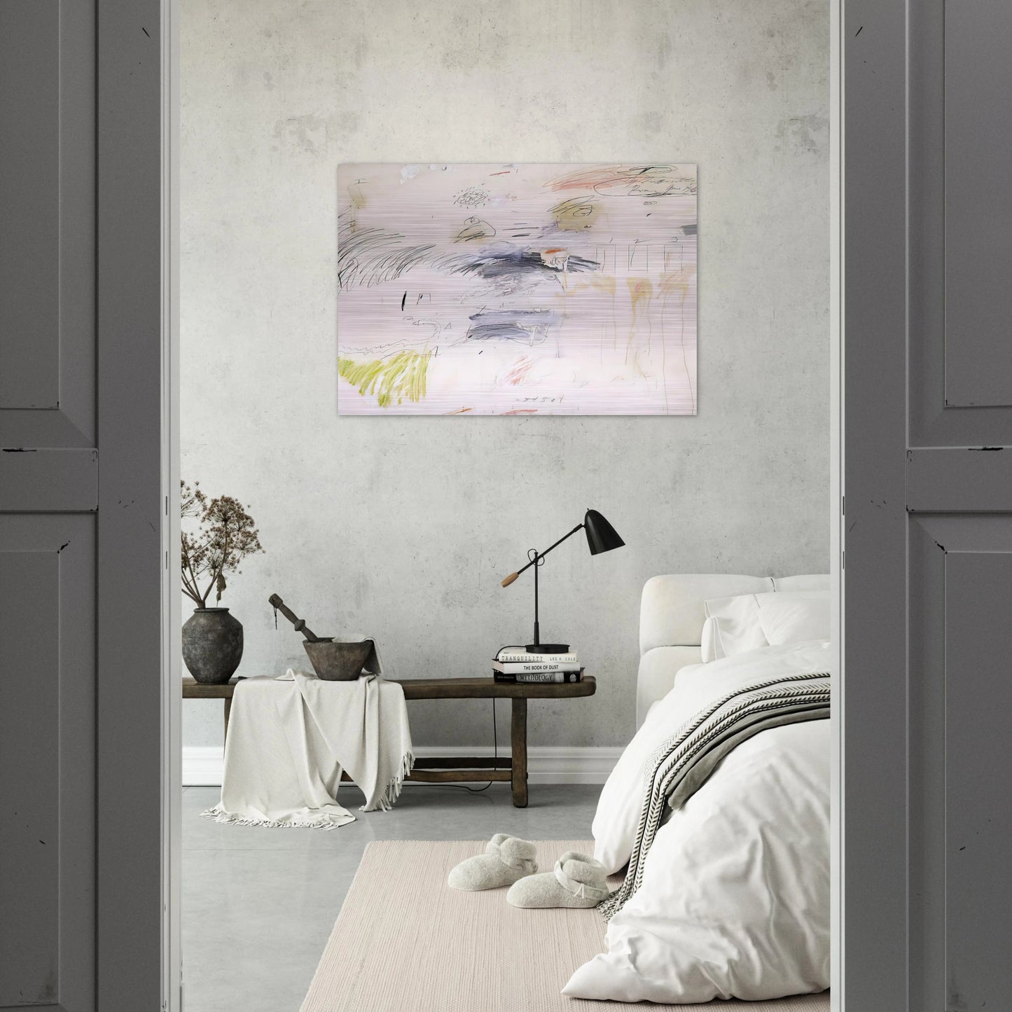 Untitled, Rome - Cy Twombly Brushed Aluminum Print - 70x100 cm / 28x40 inches | Cy Twombly Aluminum Print | Cy Twombly Prints