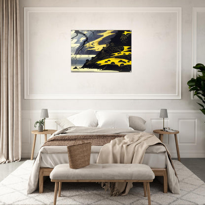 Coastal Fog - Eyvind Earle Acrylic Print - 70x100 cm / 28x40″ inches | Eyvind Earle Wall Art | Eyvind Earle Prints