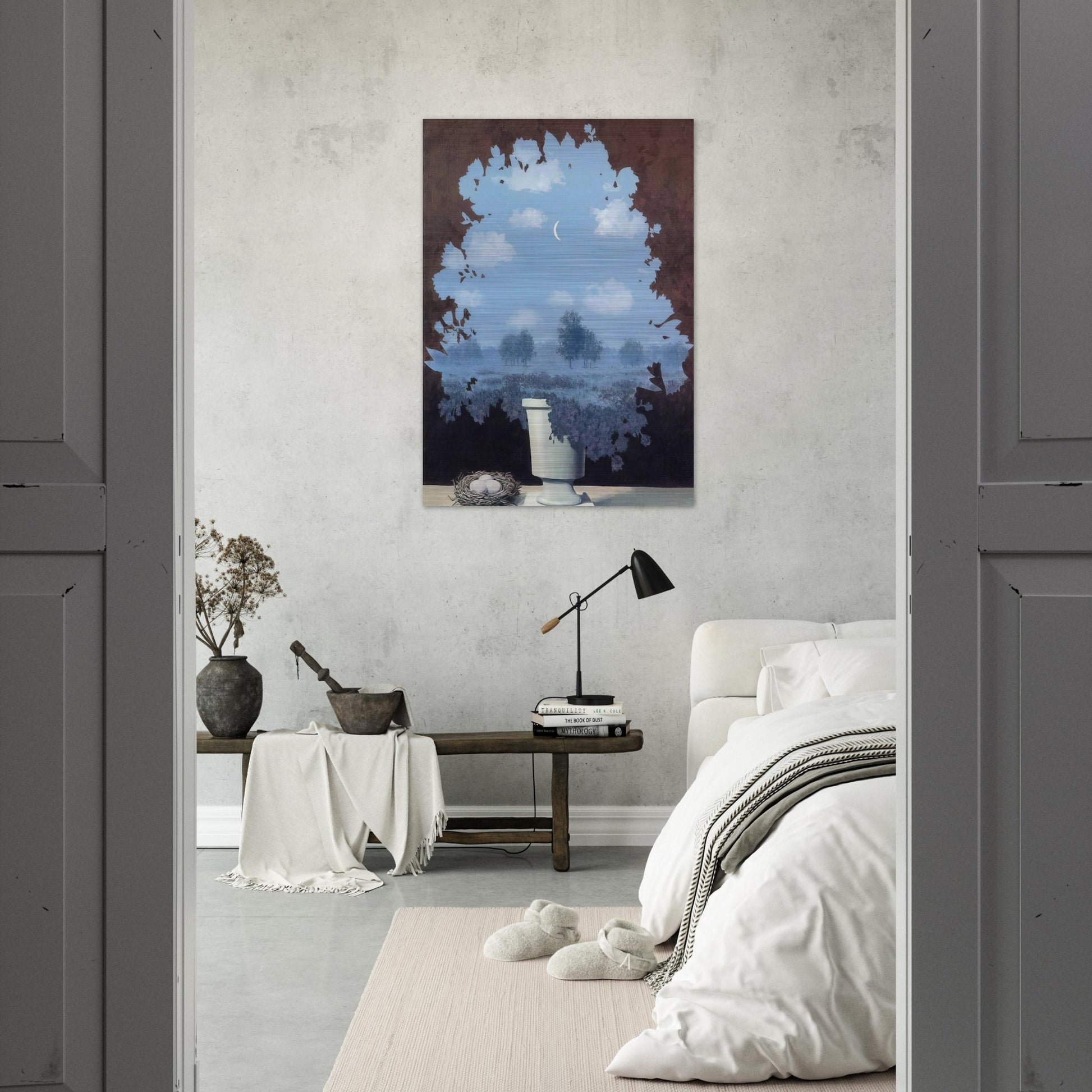 THE LAND OF MIRACLES 1964 - Rene Magritte Brushed Aluminum Print - 70x100 cm / 28x40 inches | Rene Magritte Aluminum Print | Rene Magritte Prints