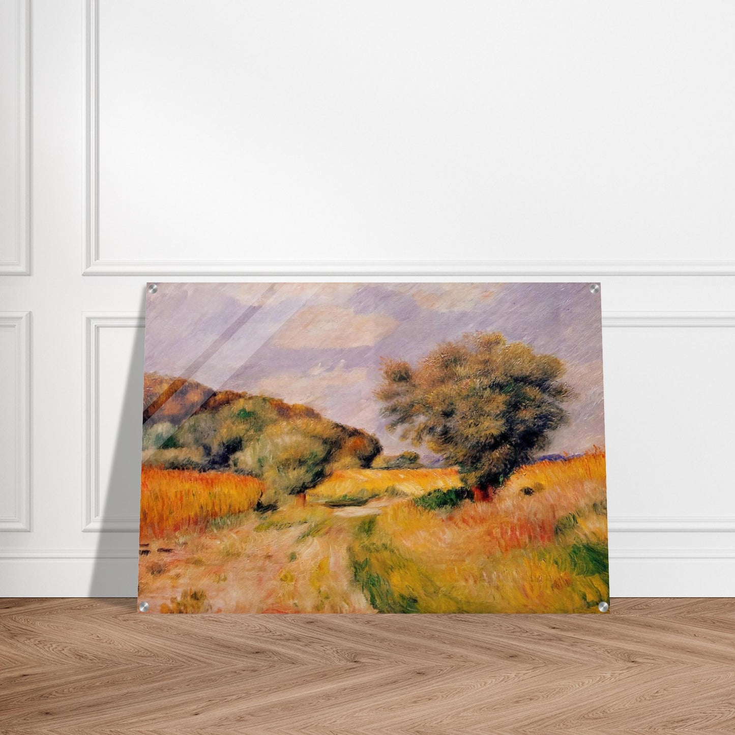 Fields of Wheat - Pierre-Auguste Renoir Acrylic Print - 70x100 cm / 28x40″ inches | Pierre-Auguste Renoir Wall Art | Pierre-Auguste Renoir Prints
