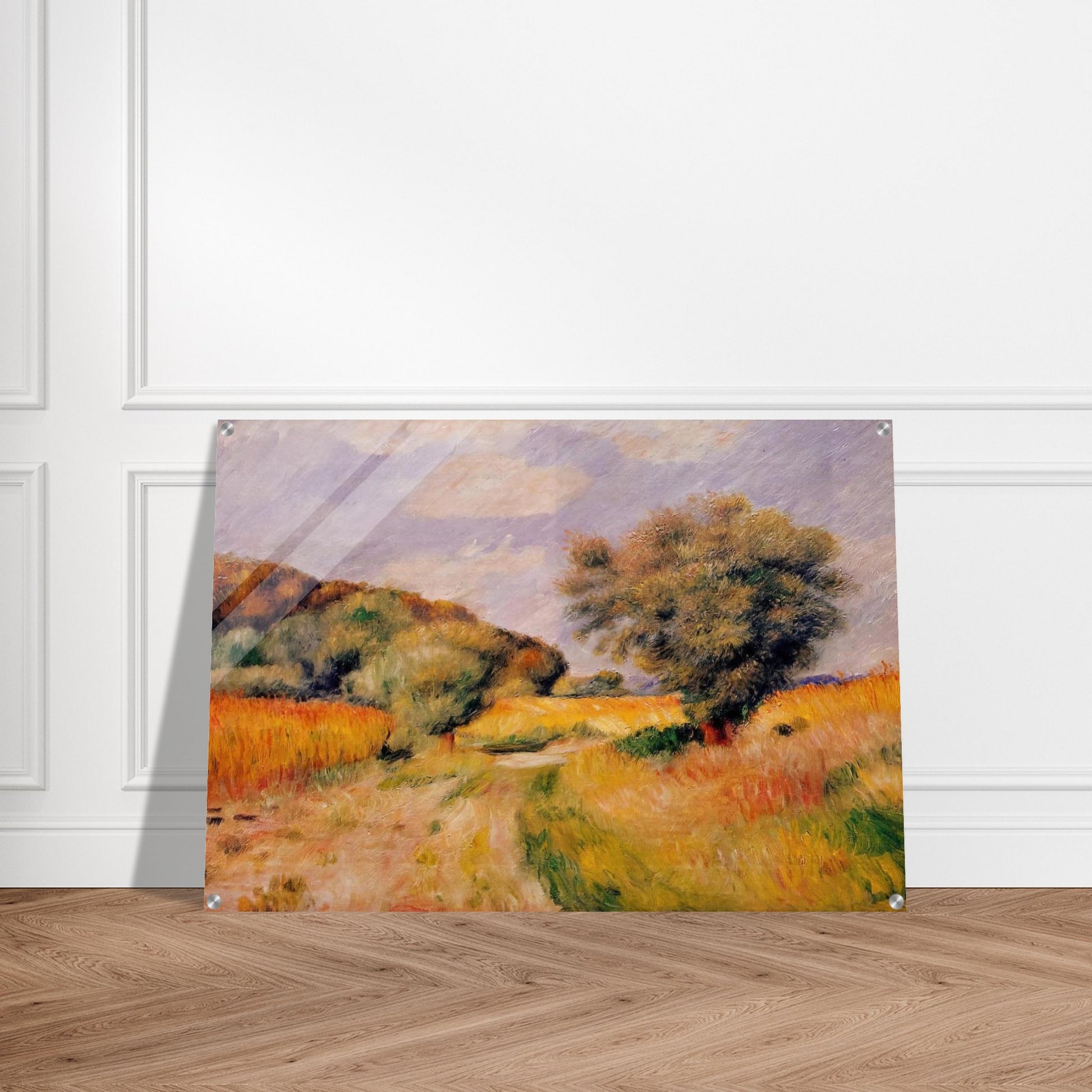 Fields of Wheat - Pierre-Auguste Renoir Acrylic Print - 70x100 cm / 28x40″ inches | Pierre-Auguste Renoir Wall Art | Pierre-Auguste Renoir Prints