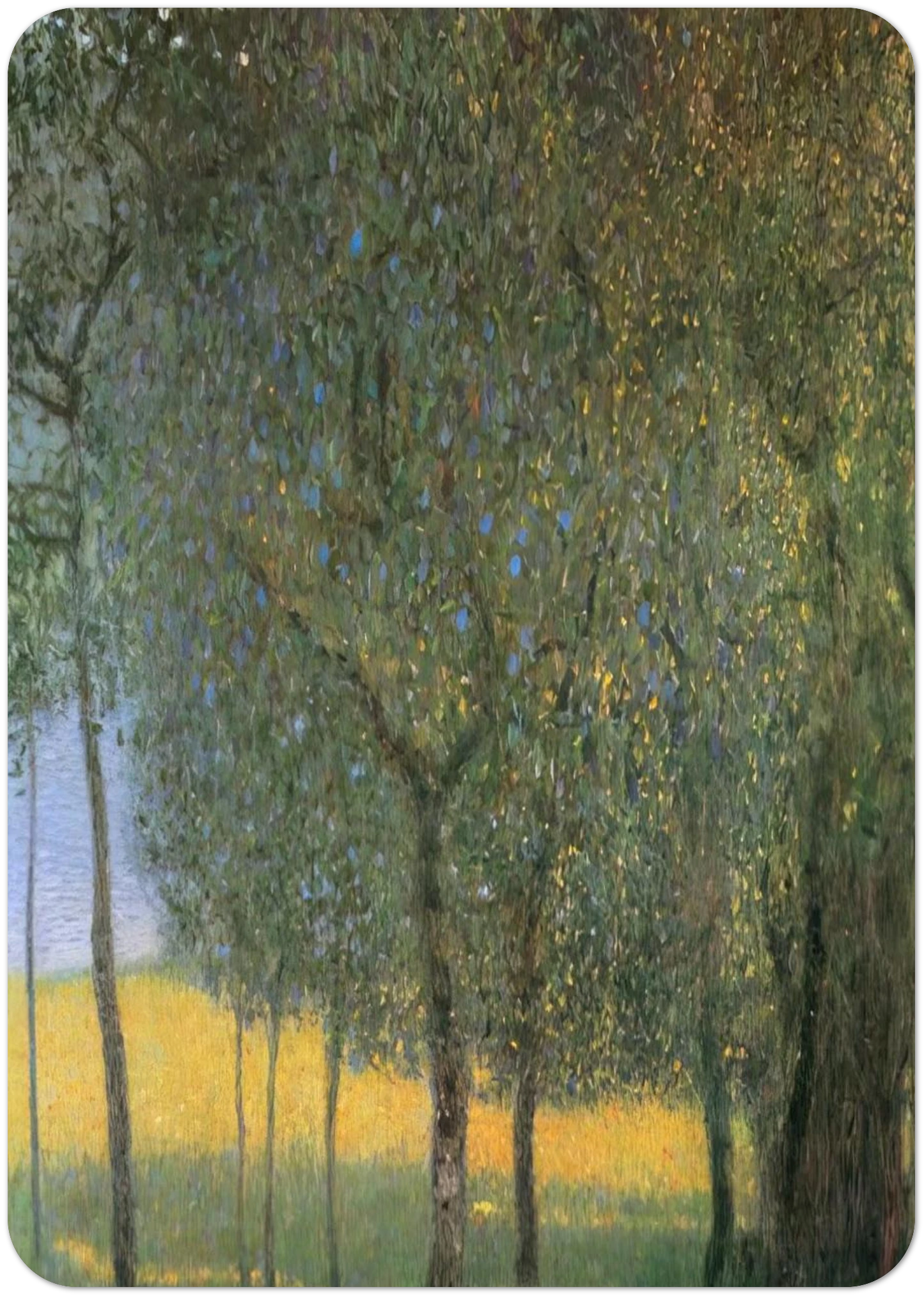 FRUIT TREES 1901 By Gustav Klimt Pack of 10 Post Cards | Gustav Klimt Post Cards | A6 (10.5 x 14.8 cm) - 4.1 x 5.8 inches