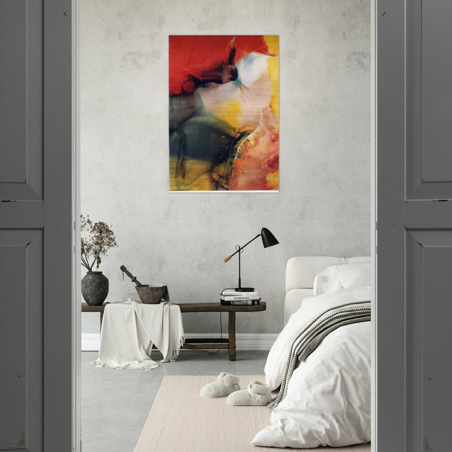 Lotus - Paul Jenkins Brushed Aluminum Print - 70x100 cm / 28x40 inches | Paul Jenkins Aluminum Print | Paul Jenkins Prints