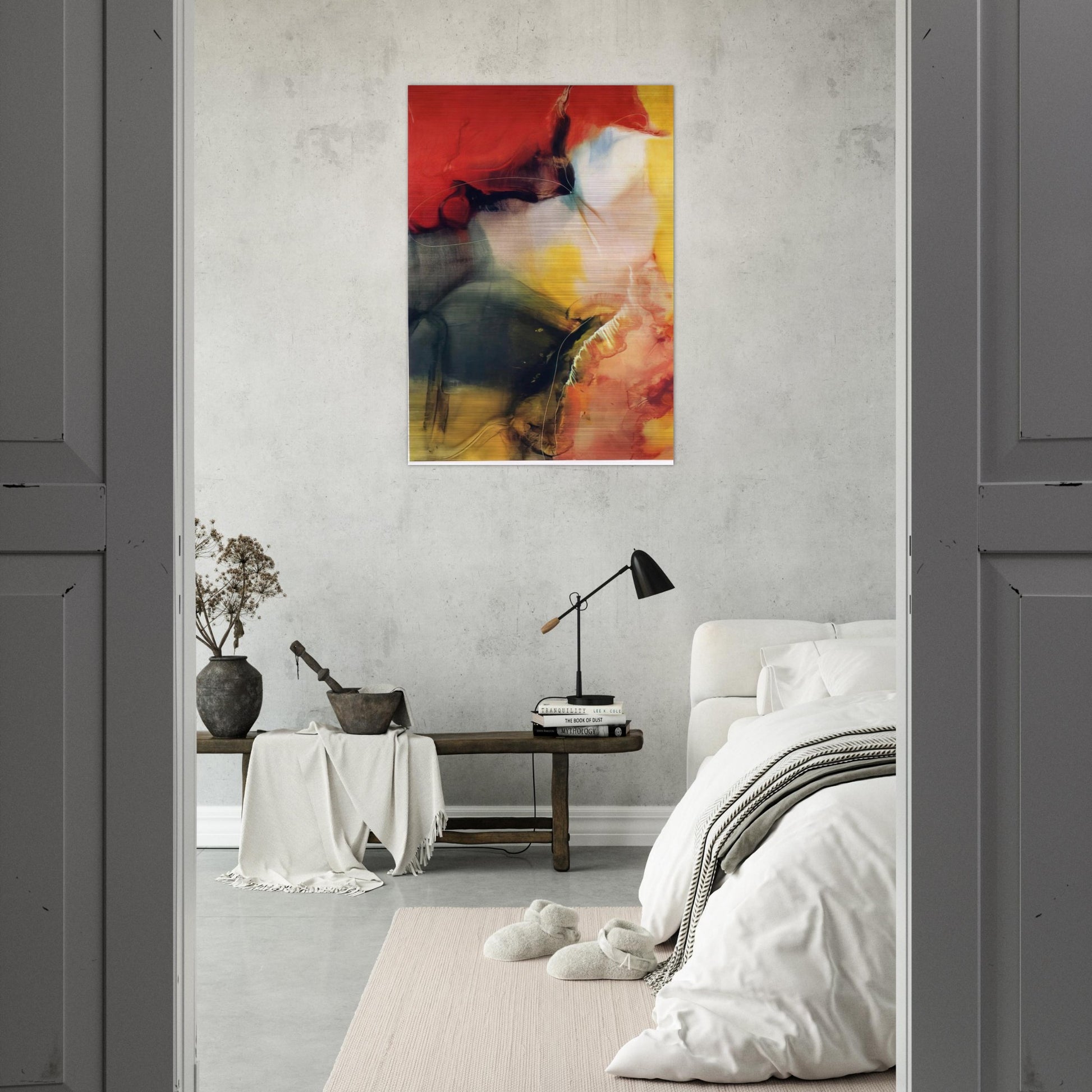 Lotus - Paul Jenkins Brushed Aluminum Print - 70x100 cm / 28x40 inches | Paul Jenkins Aluminum Print | Paul Jenkins Prints