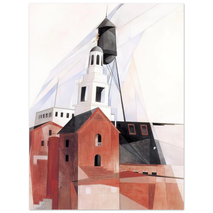 Charles Demuth - Lancaster - 1920  75x100 cm / 30x40inches Fine Art Poster