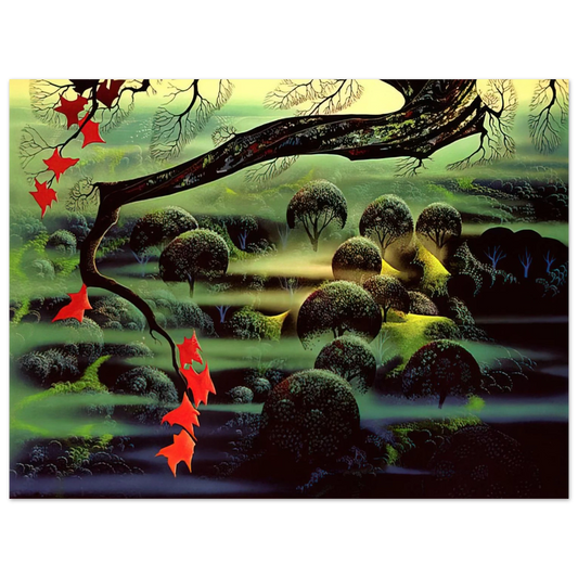 Eyvind Earle - Valley of Mystery  75x100 cm / 30x40inches Fine Art Poster