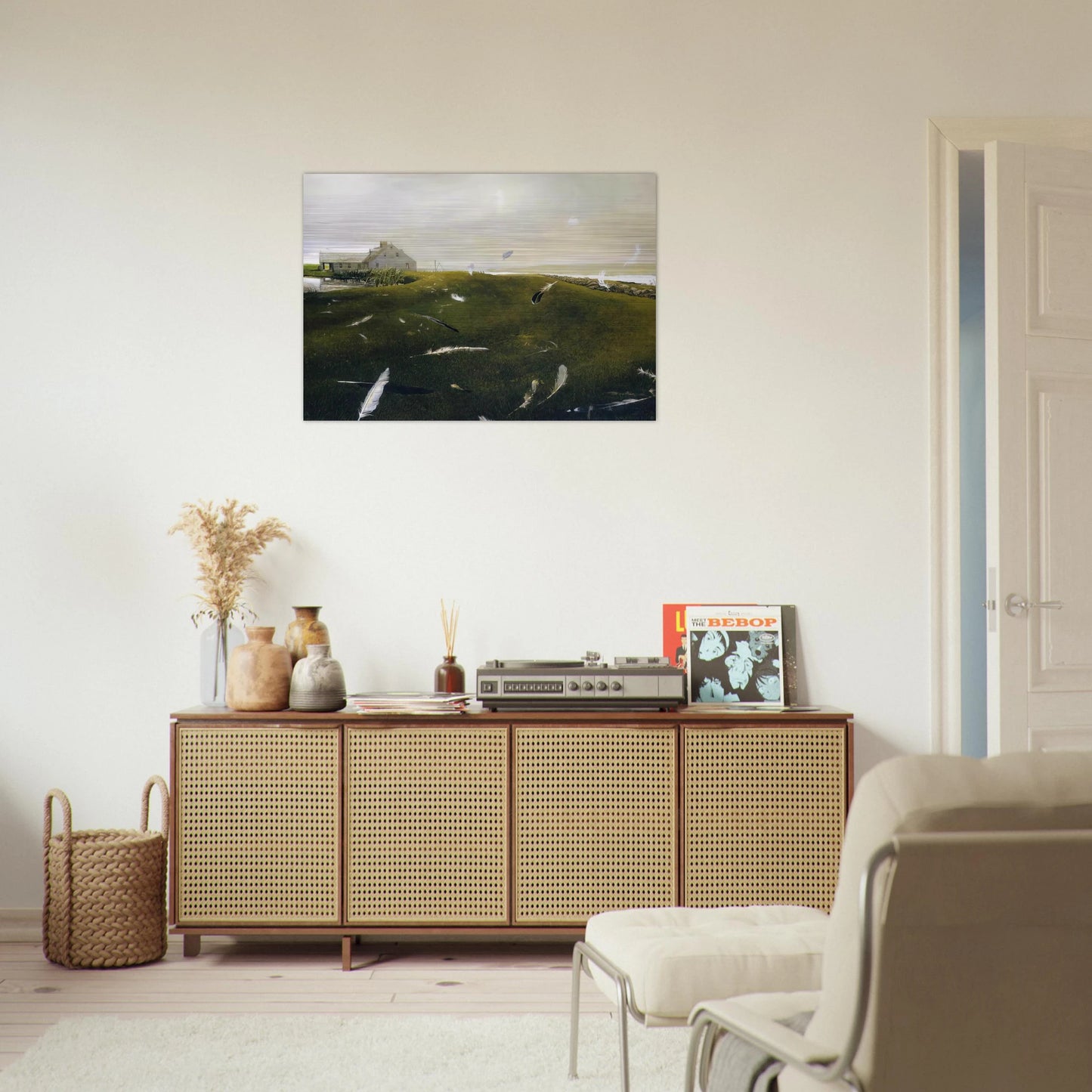 AIRBORNE - Andrew Wyeth Brushed Aluminum Print - 70x100 cm / 28x40 inches | Andrew Wyeth Aluminum Print | Andrew Wyeth Prints