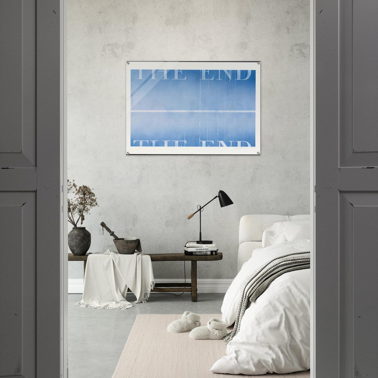 THE END 40 2003 - Edward Ruscha Acrylic Print - 70x100 cm / 28x40″ inches
