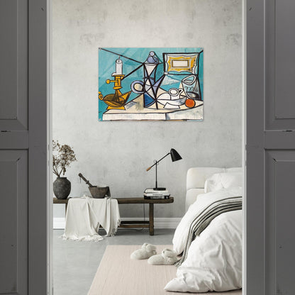 Still life with lamp - 1944 - Pablo Picasso Acrylic Print - 70x100 cm / 28x40″ inches