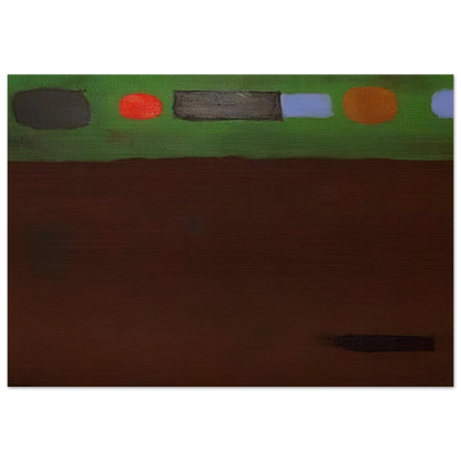 Mood - 1967 - Adolph Gottlieb Brushed Aluminum Print - 70x100 cm / 28x40 inches | Adolph Gottlieb Aluminum Print | Adolph Gottlieb Prints