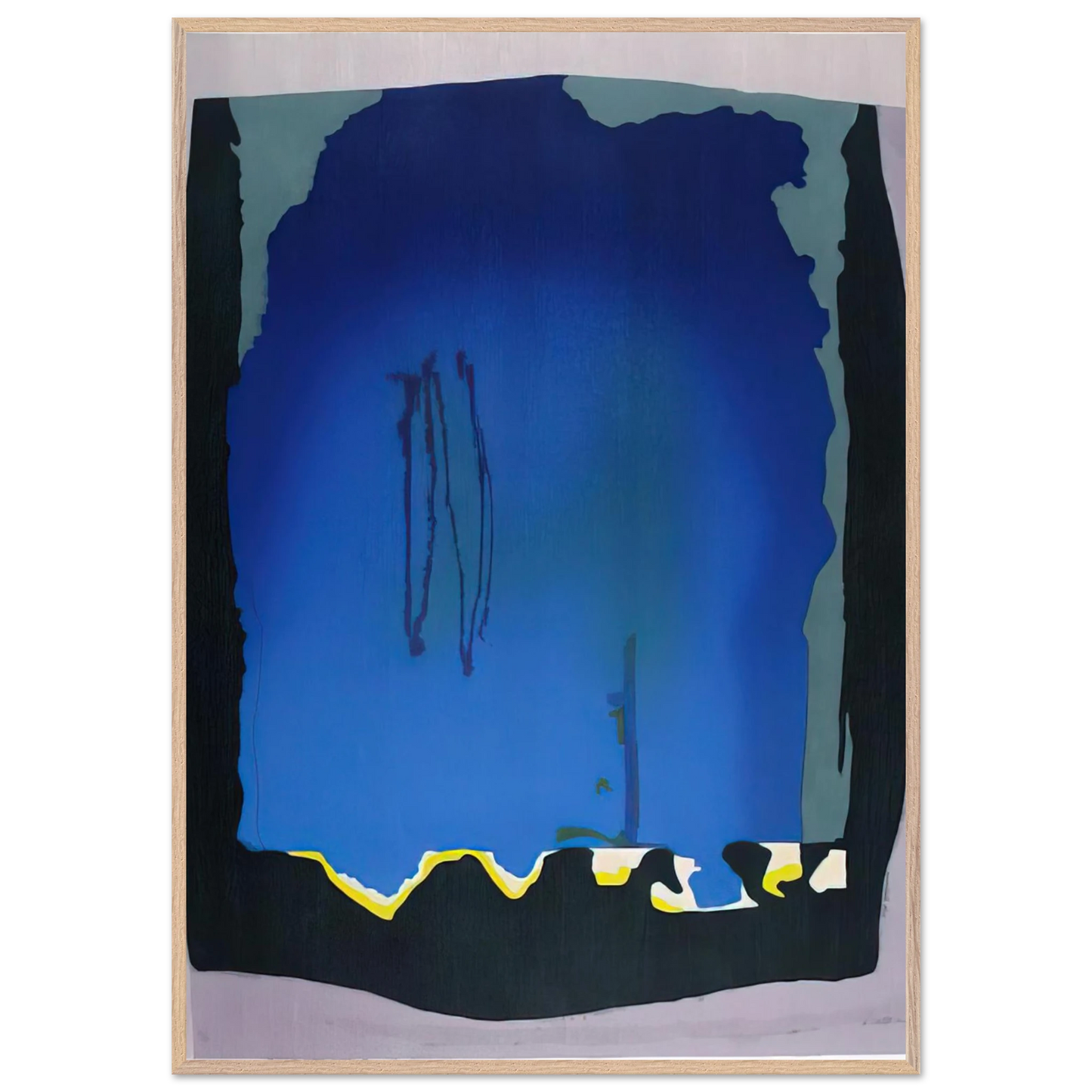 Helen Frankenthaler - Freefall - 1992 Wall art - 70x100 cm / 28x40 inches - Fine Art Poster-canvas - -