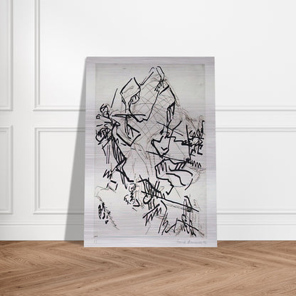 TREE AT TRETIRE II - Frank Auerbach Brushed Aluminum Print - 70x100 cm / 28x40 inches | Frank Auerbach Aluminum Print | Frank Auerbach Prints