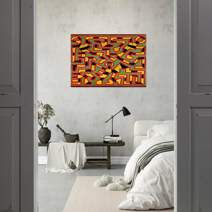 UNTITLED 1988 - Keith Haring Brushed Aluminum Print - 70x100 cm / 28x40 inches | Keith Haring Aluminum Print | Keith Haring Prints | Keith Haring Art For Sale