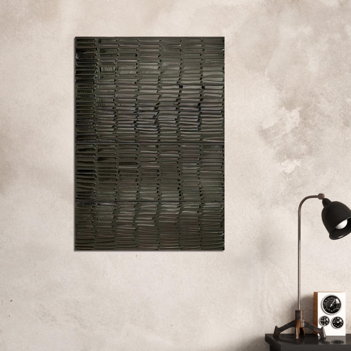Peinture 324 x 181 cm, 19 février 2009 Polyptyque - 2009 - Pierre Soulages Brushed Aluminum Print - 70x100 cm / 28x40 inches | Pierre Soulages Aluminum Print | Pierre Soulages Prints