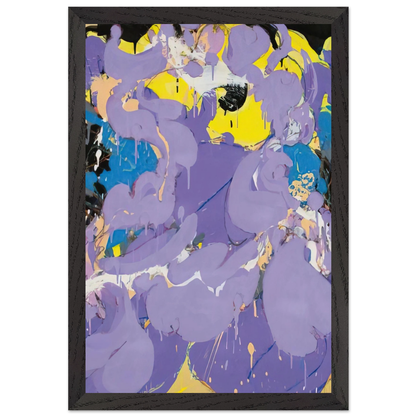 Helen Frankenthaler - Untitled - 1978 Wall art - 50x70 cm / 20x28 inches - Premium Wooden Framed Poster With Fine Art Paper-canvas - Wood frame