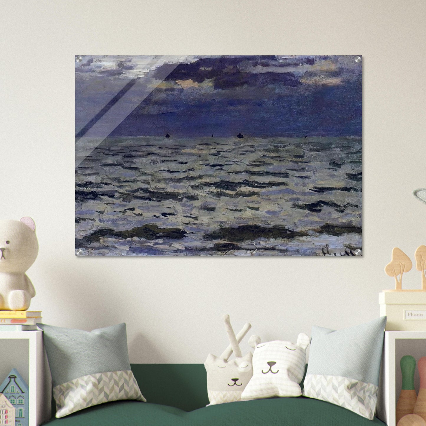 Seascape - claude monet Acrylic Print - 70x100 cm / 28x40″ inches