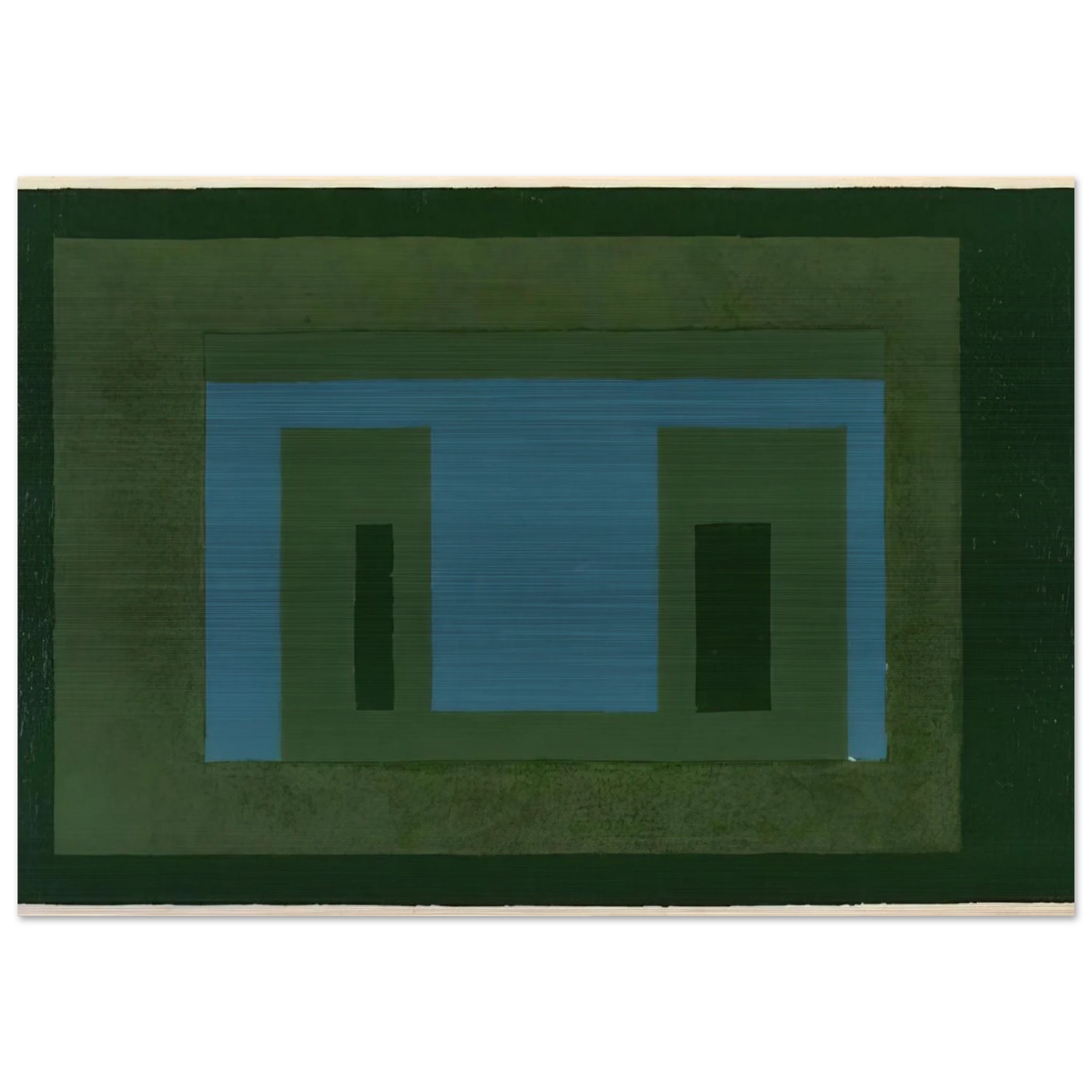 VARIANT ADOBE 1962 - Josef Albers Brushed Aluminum Print - 70x100 cm / 28x40 inches | Josef Albers Aluminum Print | Josef Albers Prints