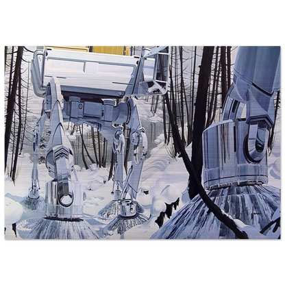 Syd Mead - Syd Mead Brushed Aluminum Print - 70x100 cm / 28x40 inches | Syd Mead Aluminum Print | Syd Mead Prints