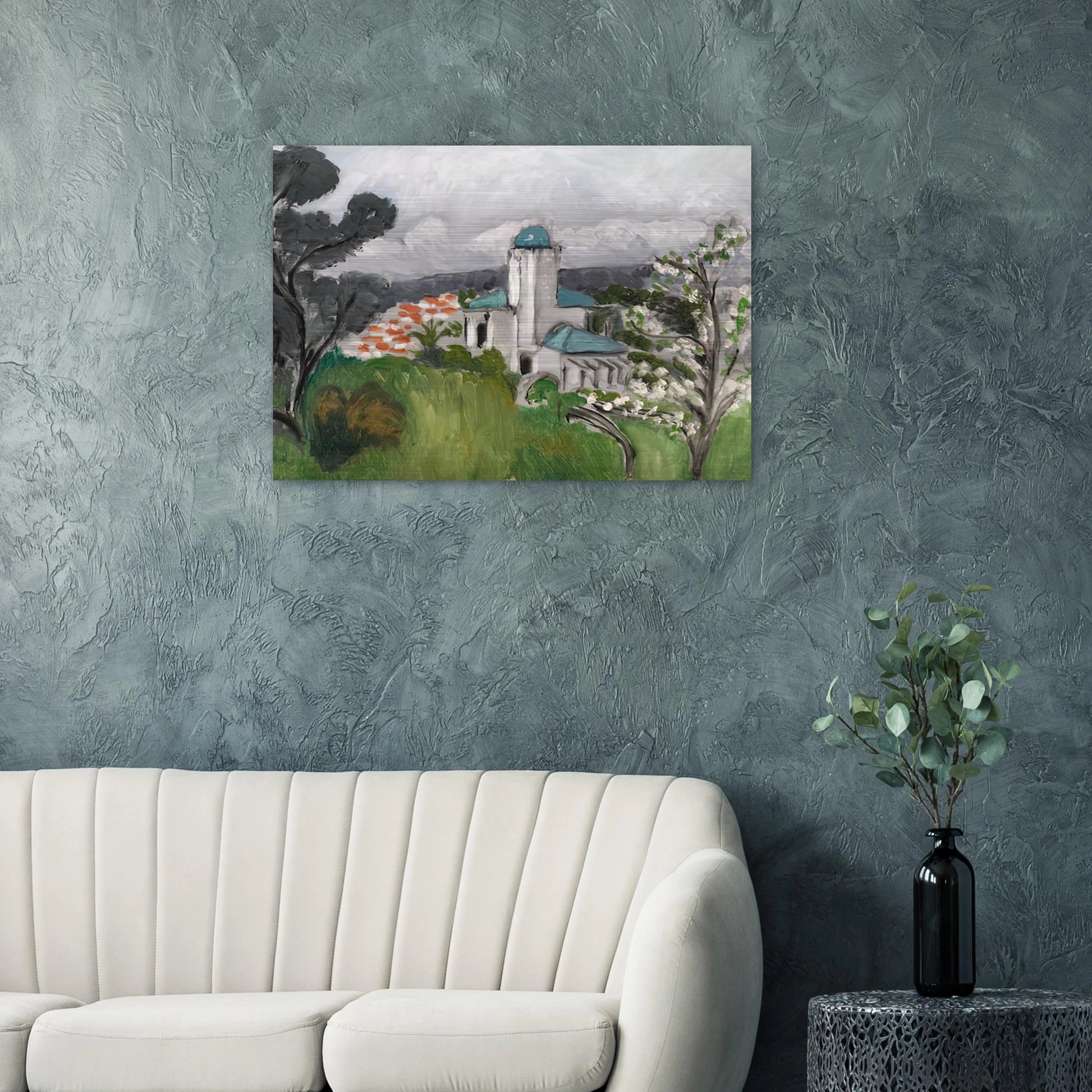 LA VILLA BLEUE 1918 - Henri Matisse Brushed Aluminum Print - 70x100 cm / 28x40 inches | Henri Matisse Aluminum Print | Henri Matisse Prints