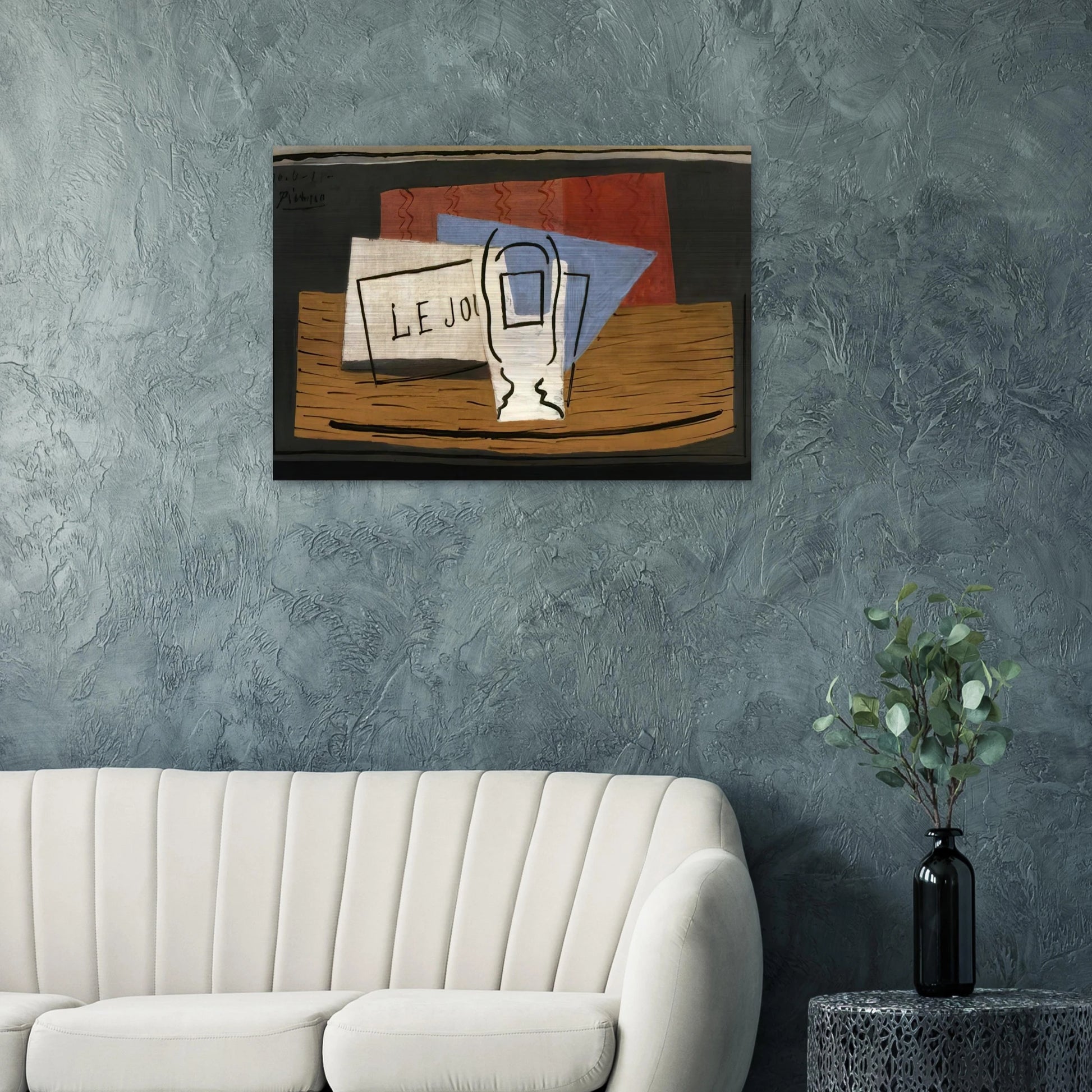 Still life - 1921 - Pablo Picasso Brushed Aluminum Print - 70x100 cm / 28x40 inches | Pablo Picasso Aluminum Print | Pablo Picasso Prints