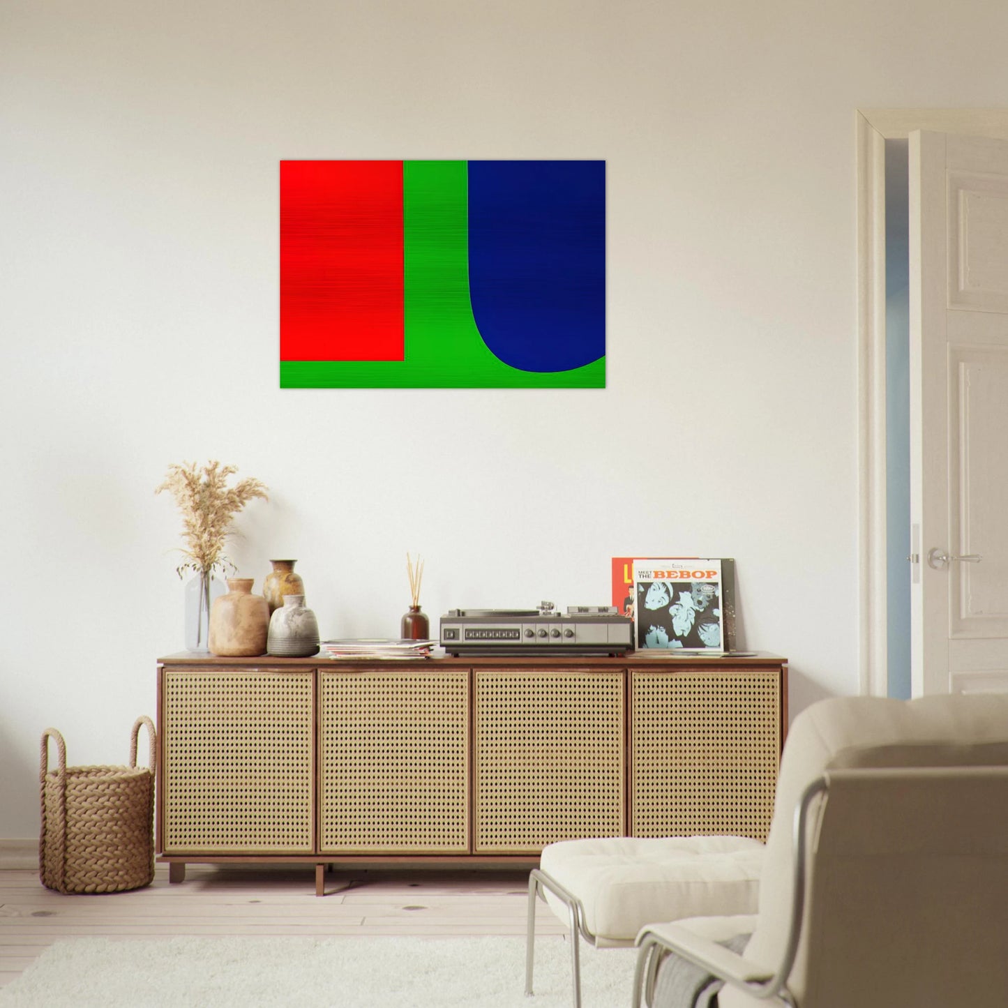 Red Blue Green - Ellsworth Kelly Brushed Aluminum Print - 70x100 cm / 28x40 inches | Ellsworth Kelly Aluminum Print | Ellsworth Kelly Prints