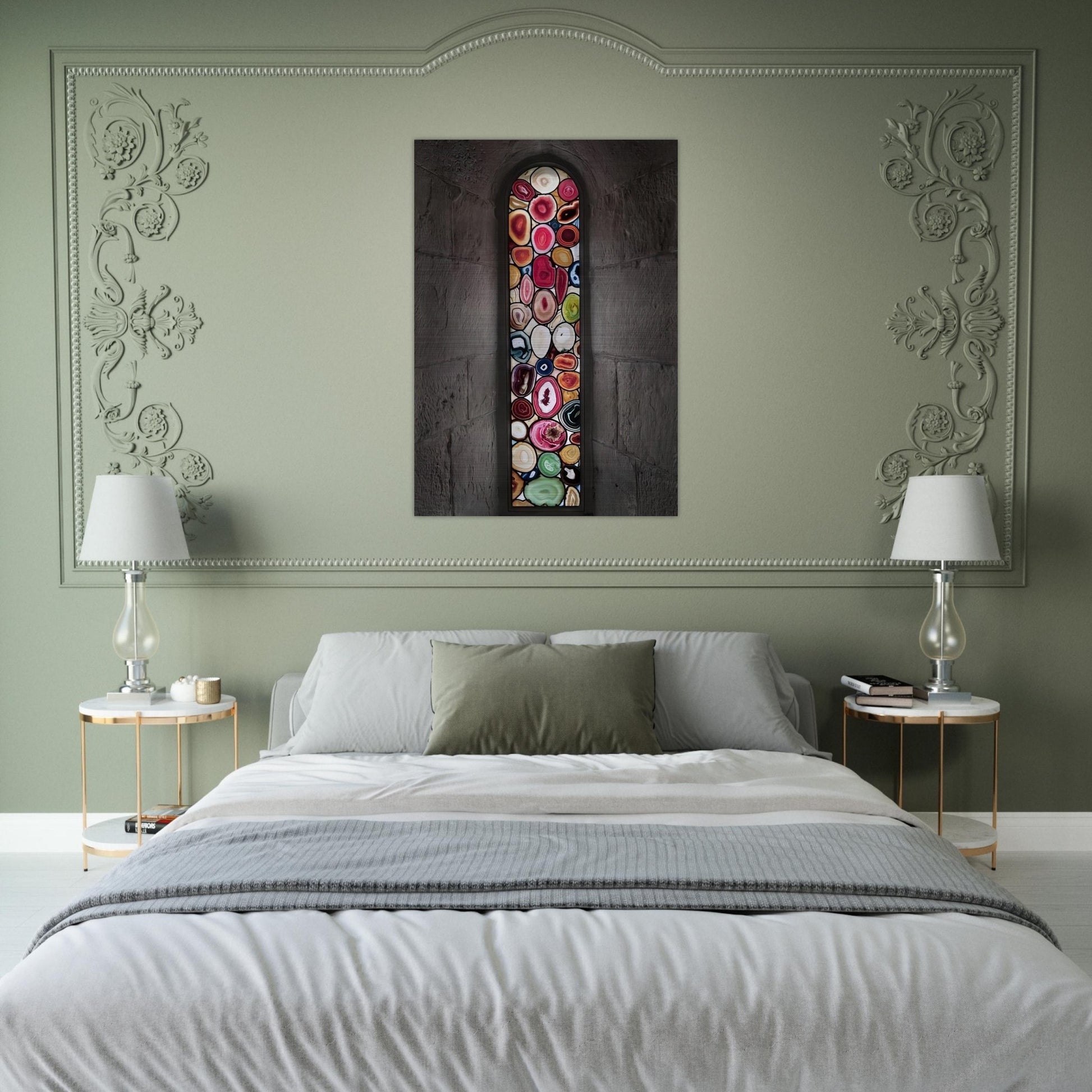 AHATFENSTER 2009 2 - Sigmar Polke Brushed Aluminum Print - 70x100 cm / 28x40 inches | Sigmar Polke Aluminum Print | Sigmar Polke Prints